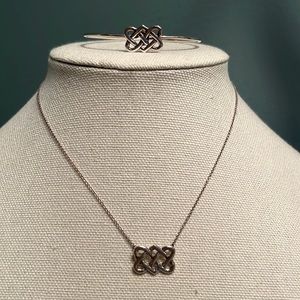 Tiffany & Co Celtic knot necklace & bangle bracelet PALOMA PICASSO DESIGN